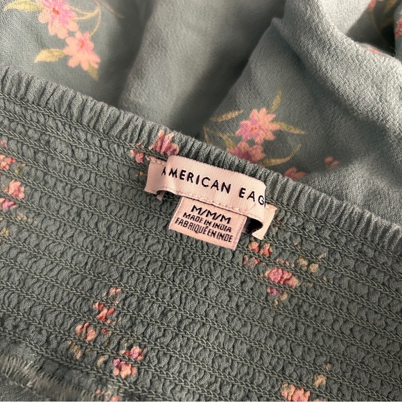 ❤️ American Eagle Outfitters Green Floral High Waist Shorts M - Picture 5 of 10